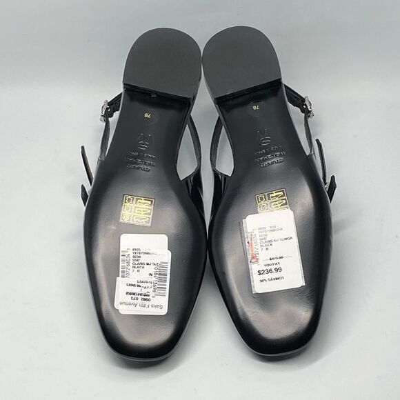 Stuart Weitzman embellished Patent Leather Slingback Flats size 7 - Picture 11 of 12